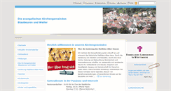 Desktop Screenshot of blaubeuren-evangelisch.de